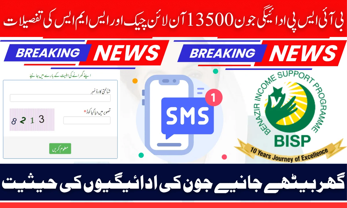 8171 BISP Payment June 2025 Rs.13500 Online Check And SMS Details