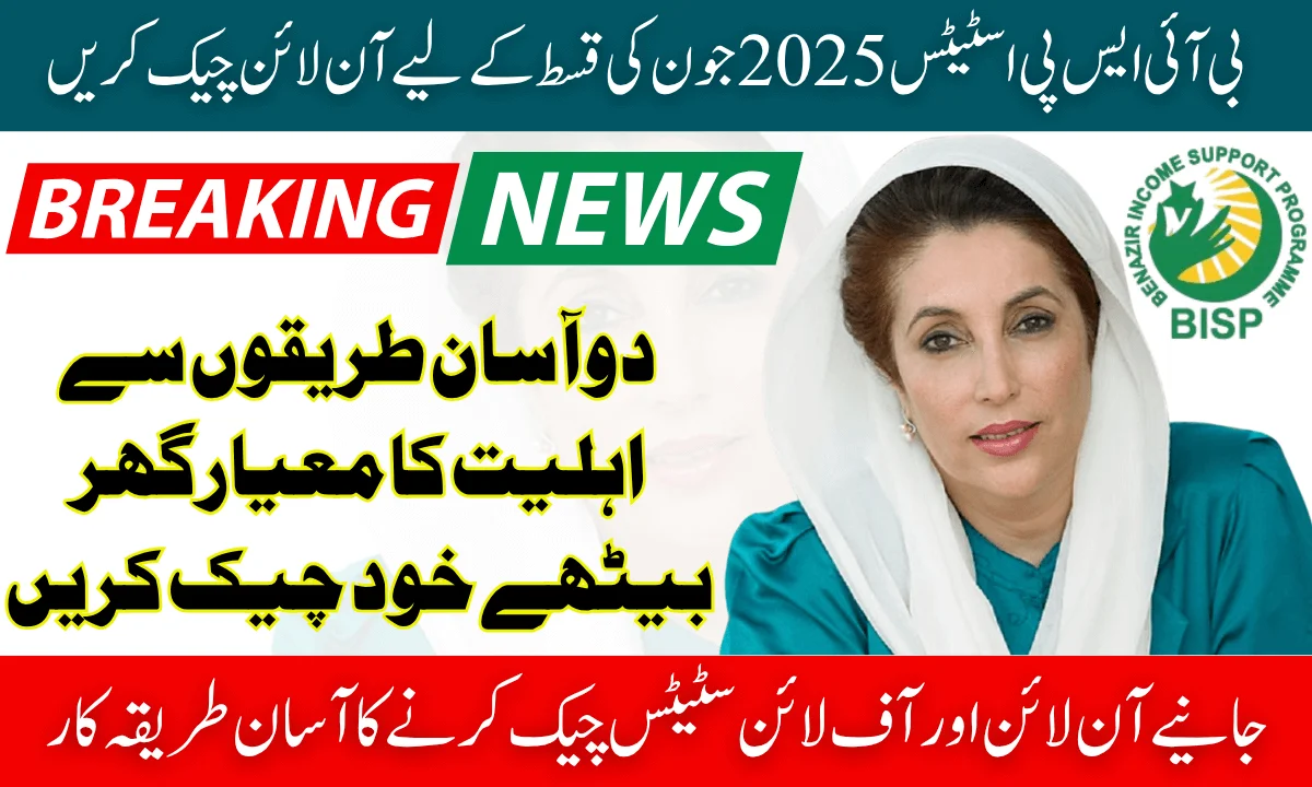 BISP 8171 Status 2025 Check Online For June Installment