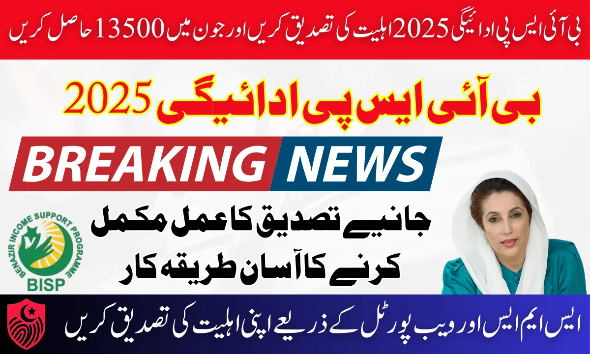 BISP 8171 Payment 2025 Verify Eligibility & Get 13500 In June