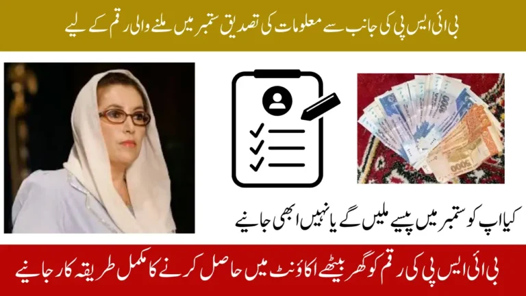 BISP 8171 September 2025 Re-Verification Process for Previously Registered Women Beneficiaries