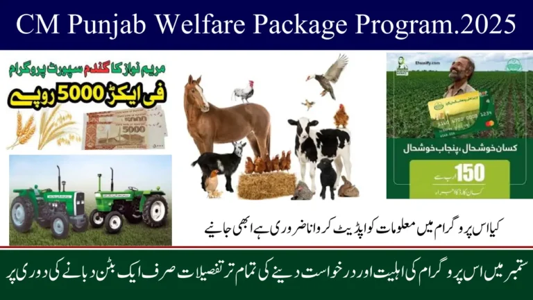 CM Punjab Farmer Welfare Package 2025, Main Highlights, Positive Outcomes, and Online Signup Process