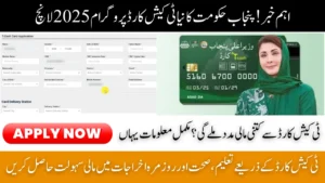 CM Punjab T-Cash Card 2025, Online Recordkeeping, Qualification & Benefits
