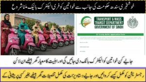 Sindh Free Electric Bike Scheme 2025 For Women Employees, How to Apply Online and Get Your Bike