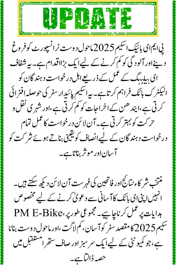 PM E-Bike Scheme 2025, E-Balloting Results Announced Check Winners List
