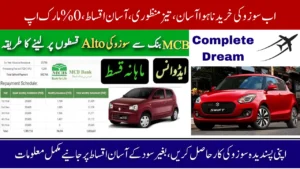 Suzuki Car on Easy Installments with 0% Interest via MCB Bank, Eligibility, Documents, and Monthly Cost