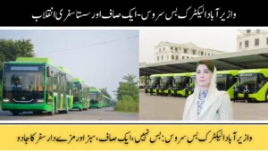 Wazirabad Electric Bus Route Map, Eco-Friendly Transportation