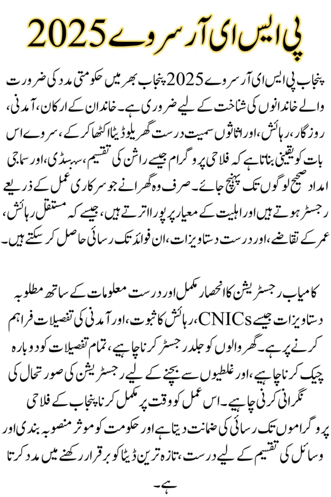 Punjab PSER Survey Registration 2025, Qualification Criteria, and Complete Registration Process Explained
